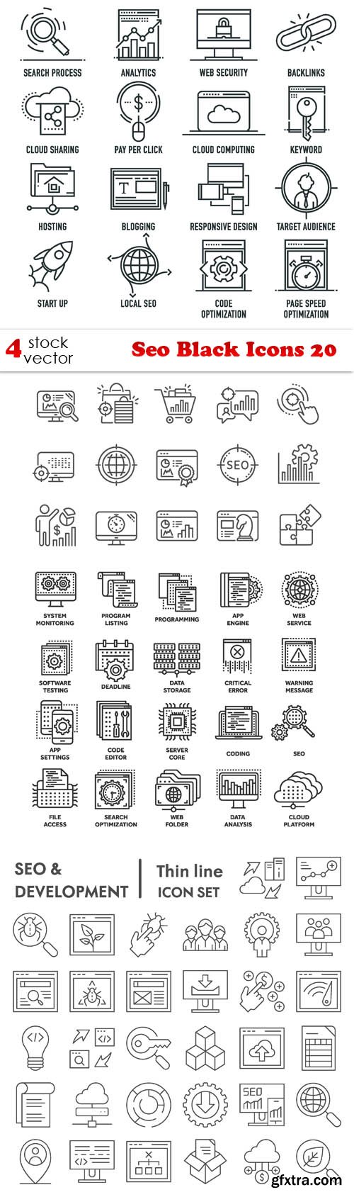 Vectors - Seo Black Icons 20