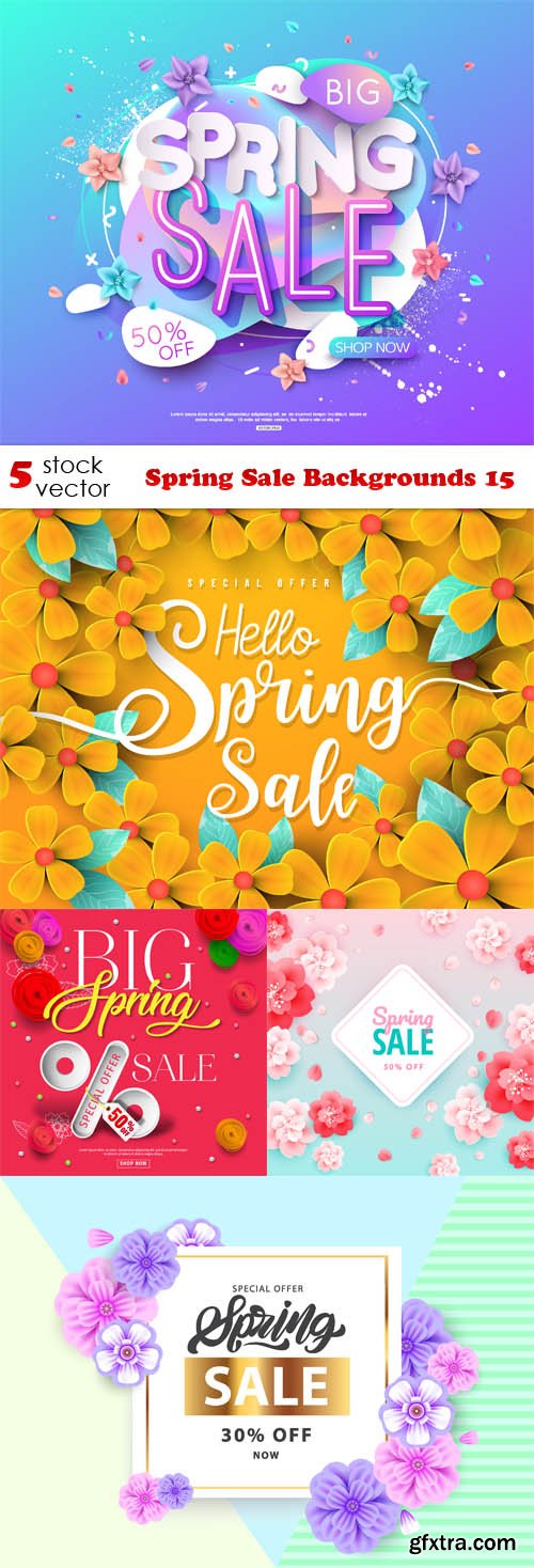 Vectors - Spring Sale Backgrounds 15