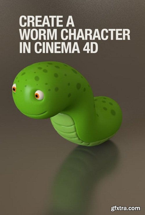 Create a worm character using Cinema 4D and UVLayout