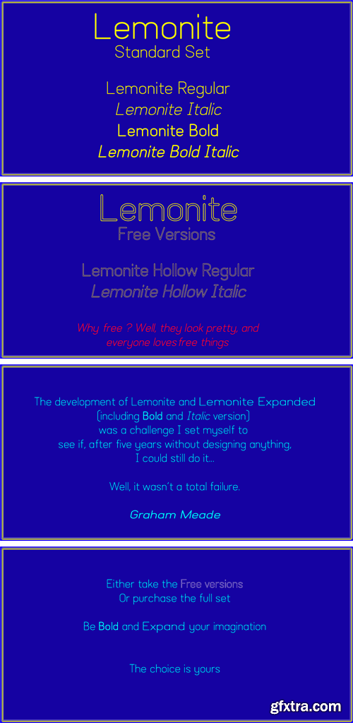 Lemonite Font Family