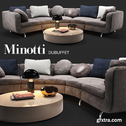 Sofa Minotti Dubuffet 3D Model