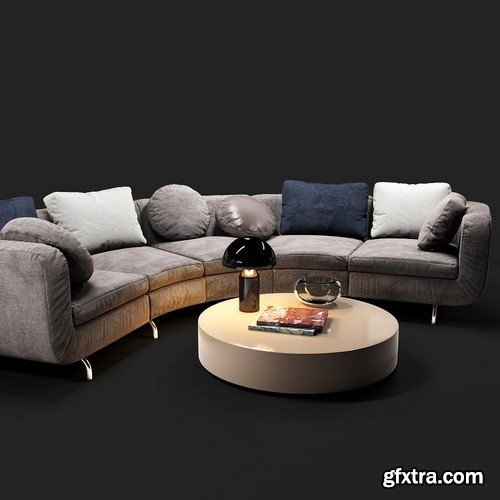 Sofa Minotti Dubuffet 3D Model