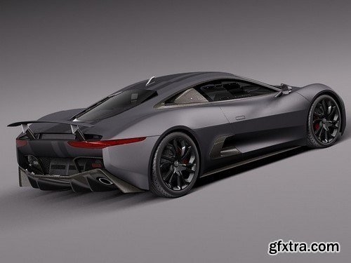 Jaguar C-X75 2014 3D Model