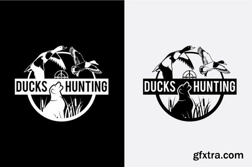 DUCK HUNTING Badges and Logos