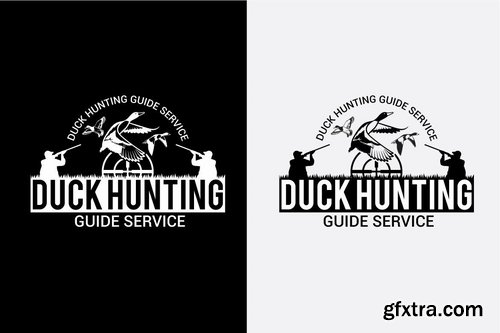 DUCK HUNTING Badges and Logos