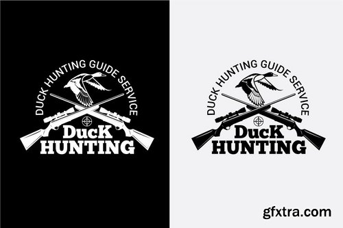 DUCK HUNTING Badges and Logos