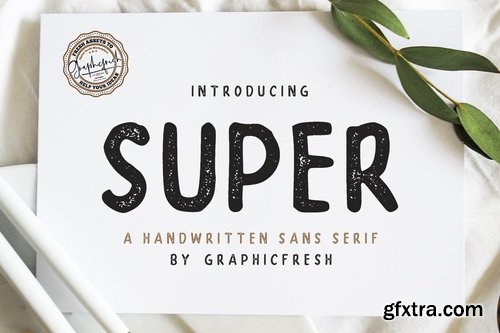 CM - SUPER - A Handwritten Sans Serif 3604251