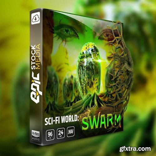 Epic Stock Media Sci-fi World Swarm Game Ambience Loop Library WAV