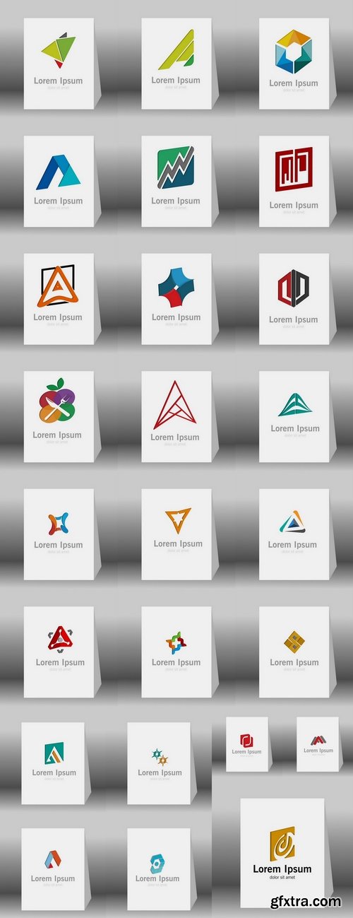 Logo icon web design element site 8-25 EPS