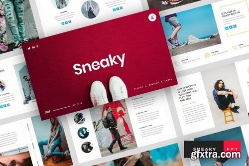 Sneaky - Sneakers Powerpoint Keynote and Google Slides Templates