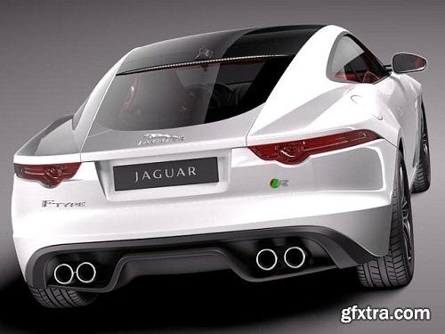 Jaguar F-Type R Coupe 2015 3D Model