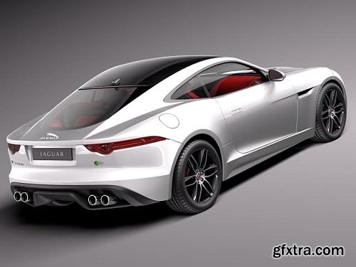 Jaguar F-Type R Coupe 2015 3D Model