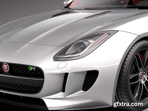 Jaguar F-Type R Coupe 2015 3D Model