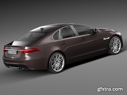 Jaguar XF 2016 3D Model