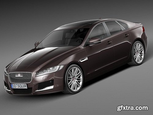 Jaguar XF 2016 3D Model