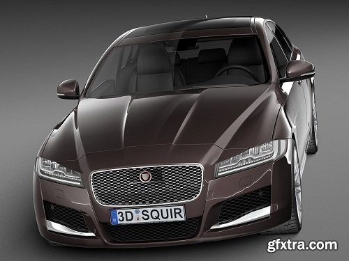 Jaguar XF 2016 3D Model