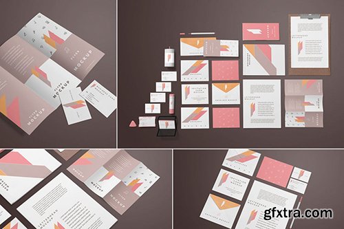 Corporate Stationery Branding Mockups