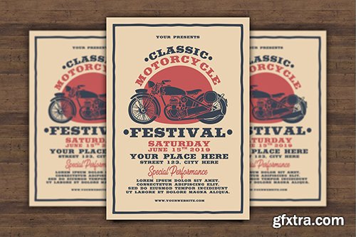 Classic Motorcycle Festival Flyer