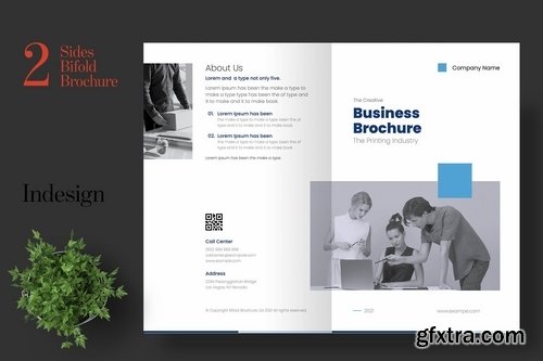 Clean Bifold Corporate Brochure