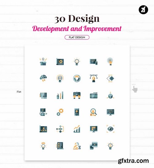 30 Design development in flat design