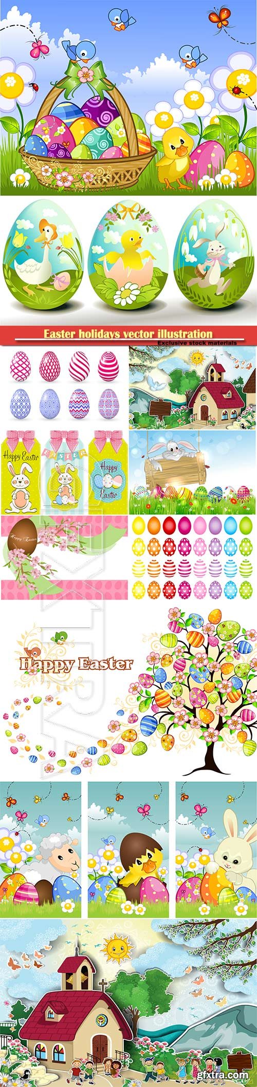 Easter holidays vector illustration # 10