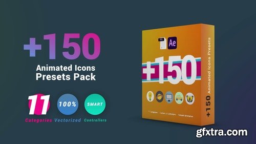 MotionArray 150 Animated Icons Presets Pack 198101