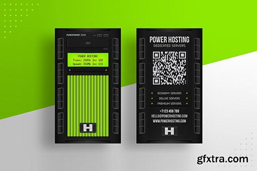 Dedicated Server Hosting Business Card