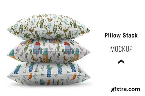 Pillow stack Mockup