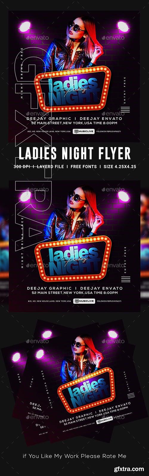 GraphicRiver - Ladies Night Club Flyer 23357313