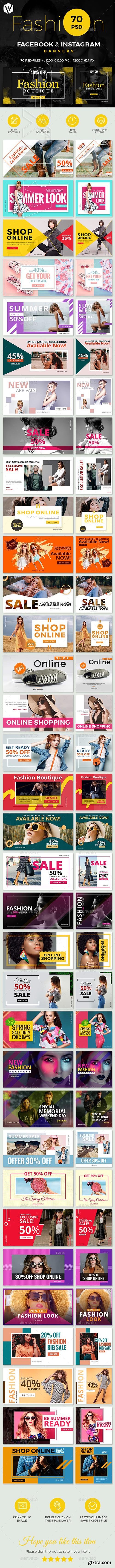 GraphicRiver - Facebook & Instagram Fashion Banners 23330196