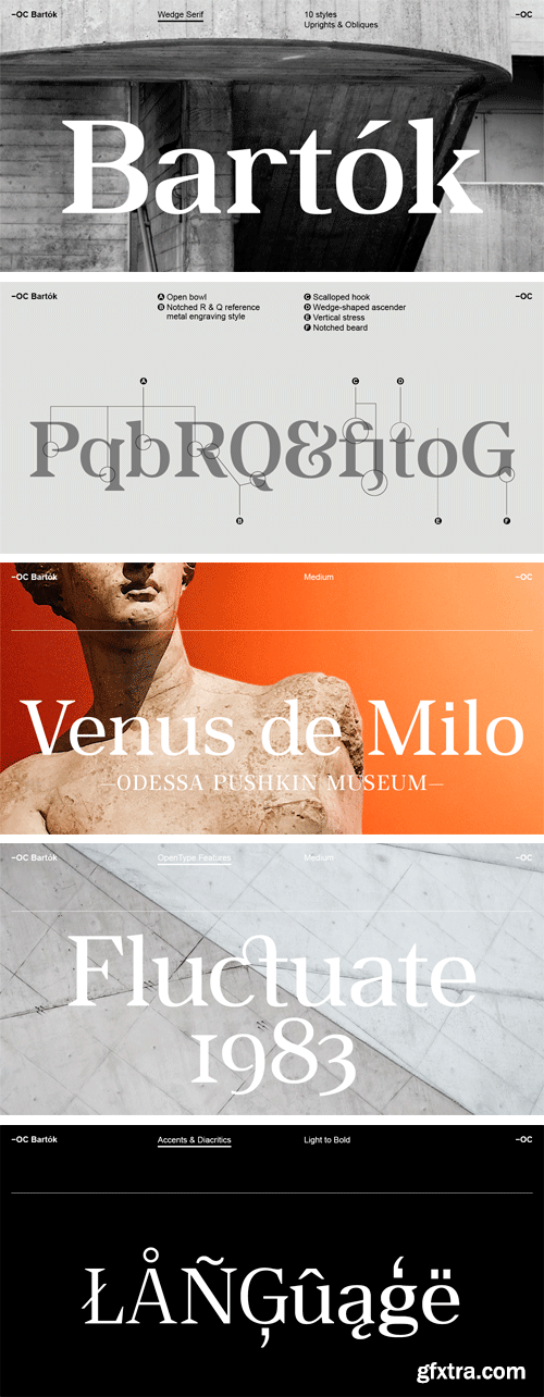 -OC Bartok Font Family