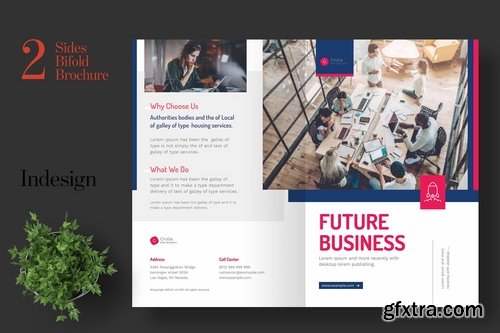 Clean Startup Bifold Brochure