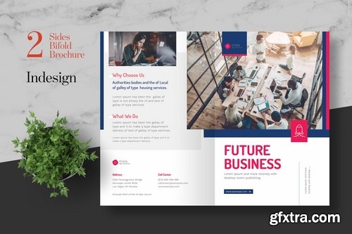 Clean Startup Bifold Brochure