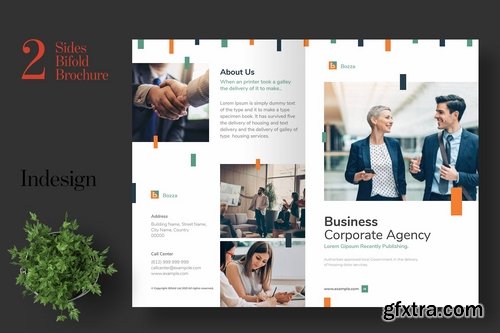 Clean Agency Business Bifold Brochure