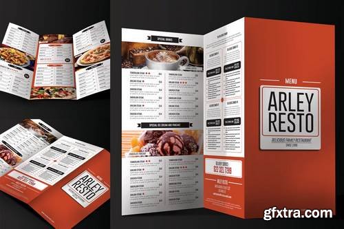 Trifold Restaurant Menu