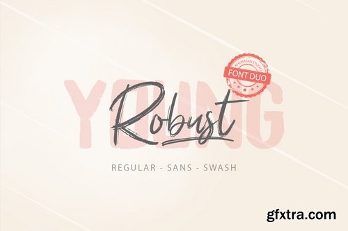 Young Robust Font Duo