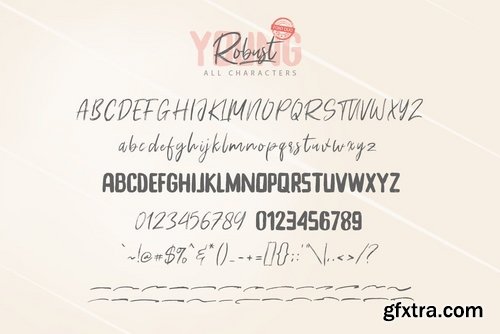 Young Robust Font Duo