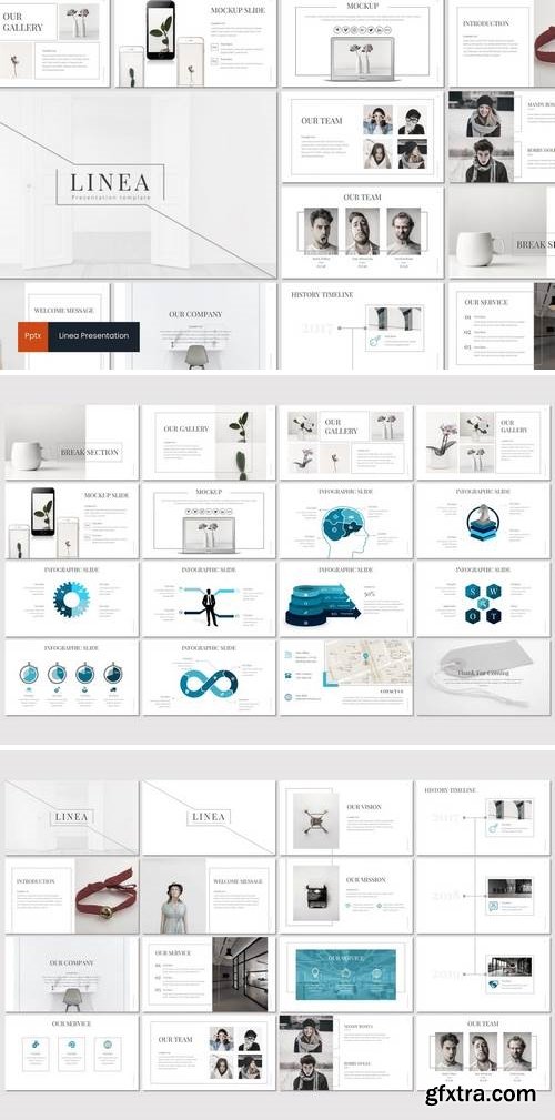 Linea - Powerpoint, Keynote, Google Sliders Templates