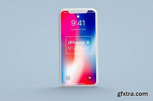 iPhone X Front Clay Mockup