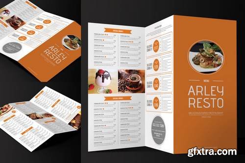 Trifold Simple Restaurant Menu