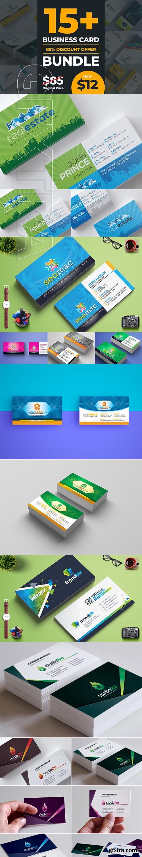 CreativeMarket - Business Card Template Bundle 3605436