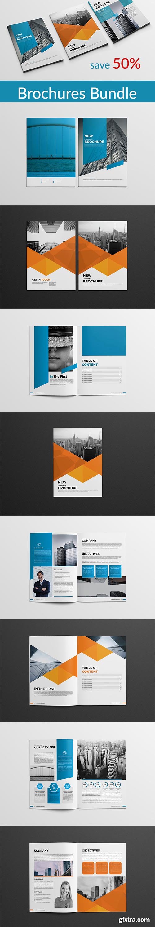 CreativeMarket - Corporate Brochure Bundle 3589713