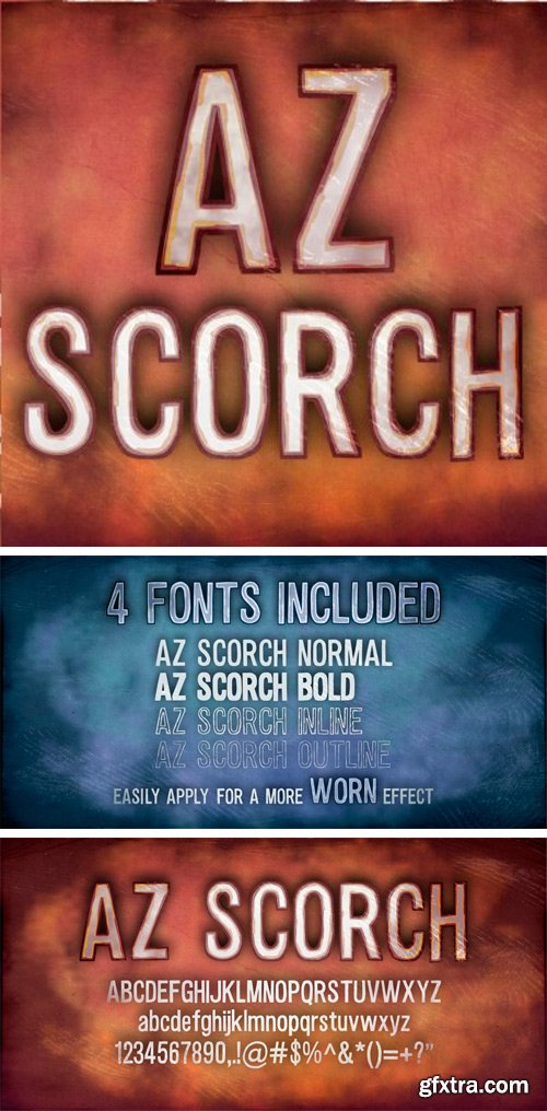 AZ Scorch Font Family