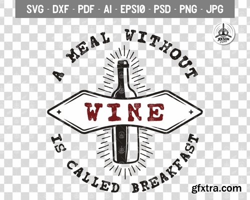 Wine Logo Template, Vintage Winery Badge Design