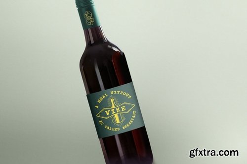 Wine Logo Template, Vintage Winery Badge Design