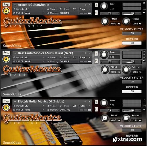 SoundCues GuitarMonics Collection KONTAKT-AwZ