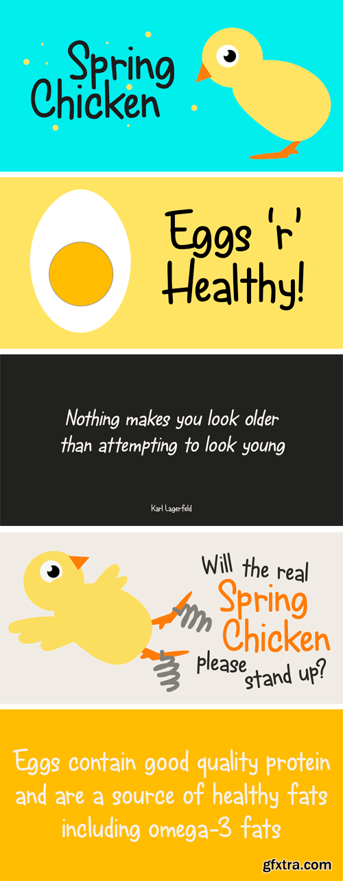 Spring Chicken Font Family