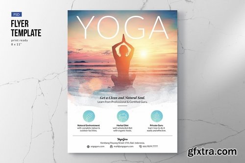 Elegant Yoga Flyer Template