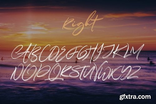 CM - Right Brush & SVG Font 3561540