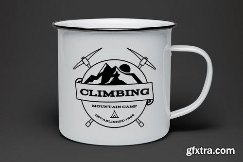 Retro Climbing Logo, Vintage Custom Travel Badge